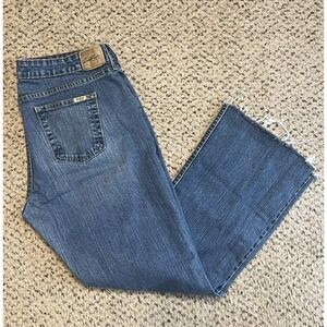 Levi Strauss Signature Womens Size 18 Stretch Low Rise Bootcut Blue Jeans